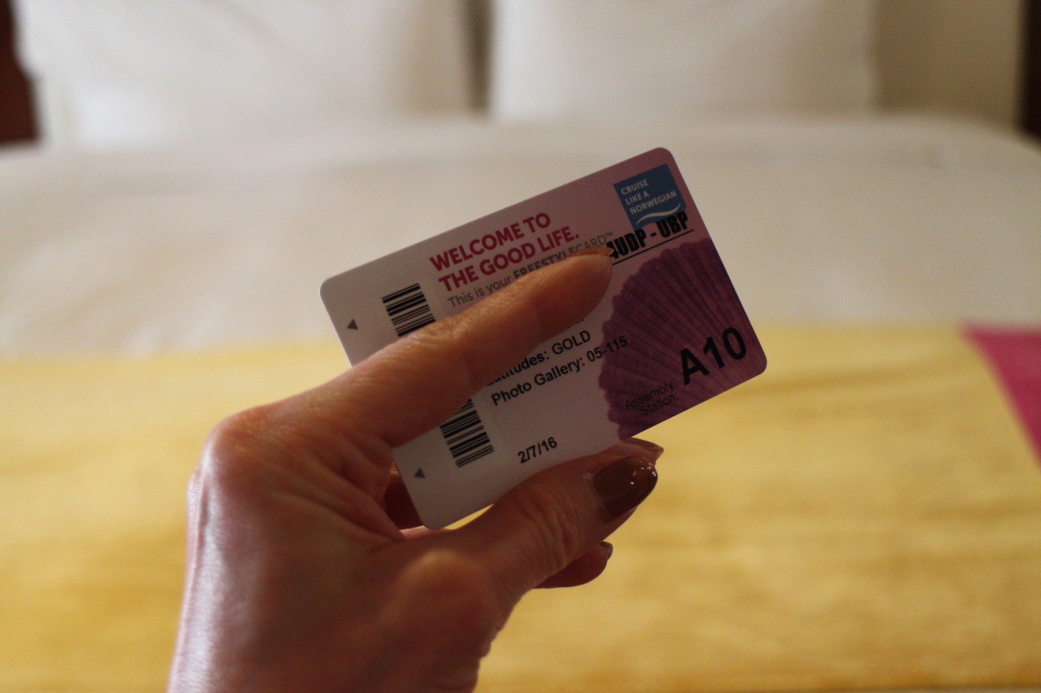 Norwegian Cruise Line Suite key card