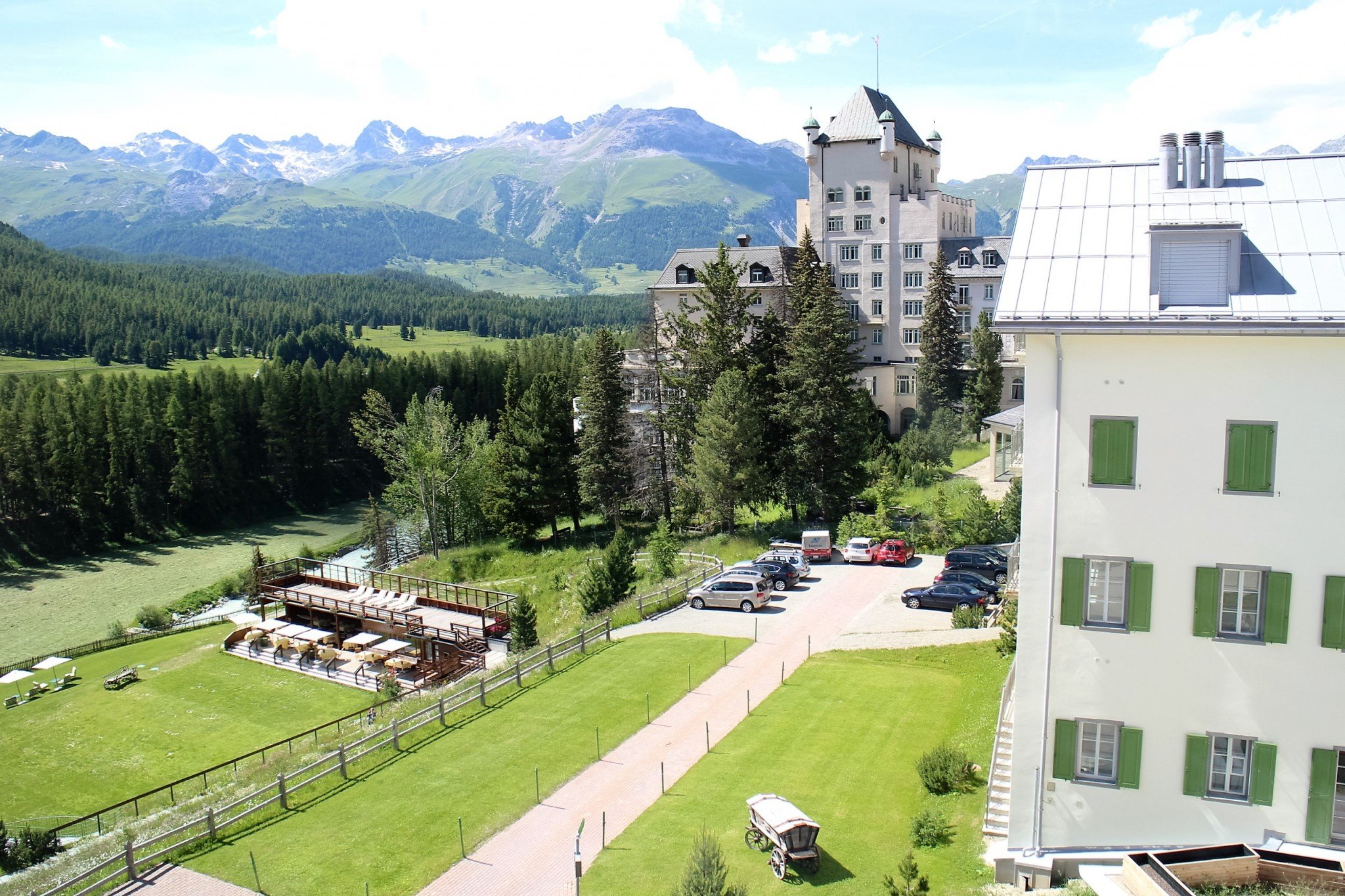 Grand Hotel Kronenhof view from room