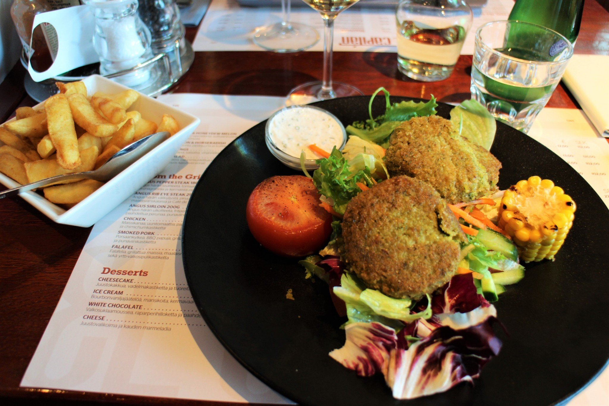 Silja Serenade El Capitán kasvispääruoka