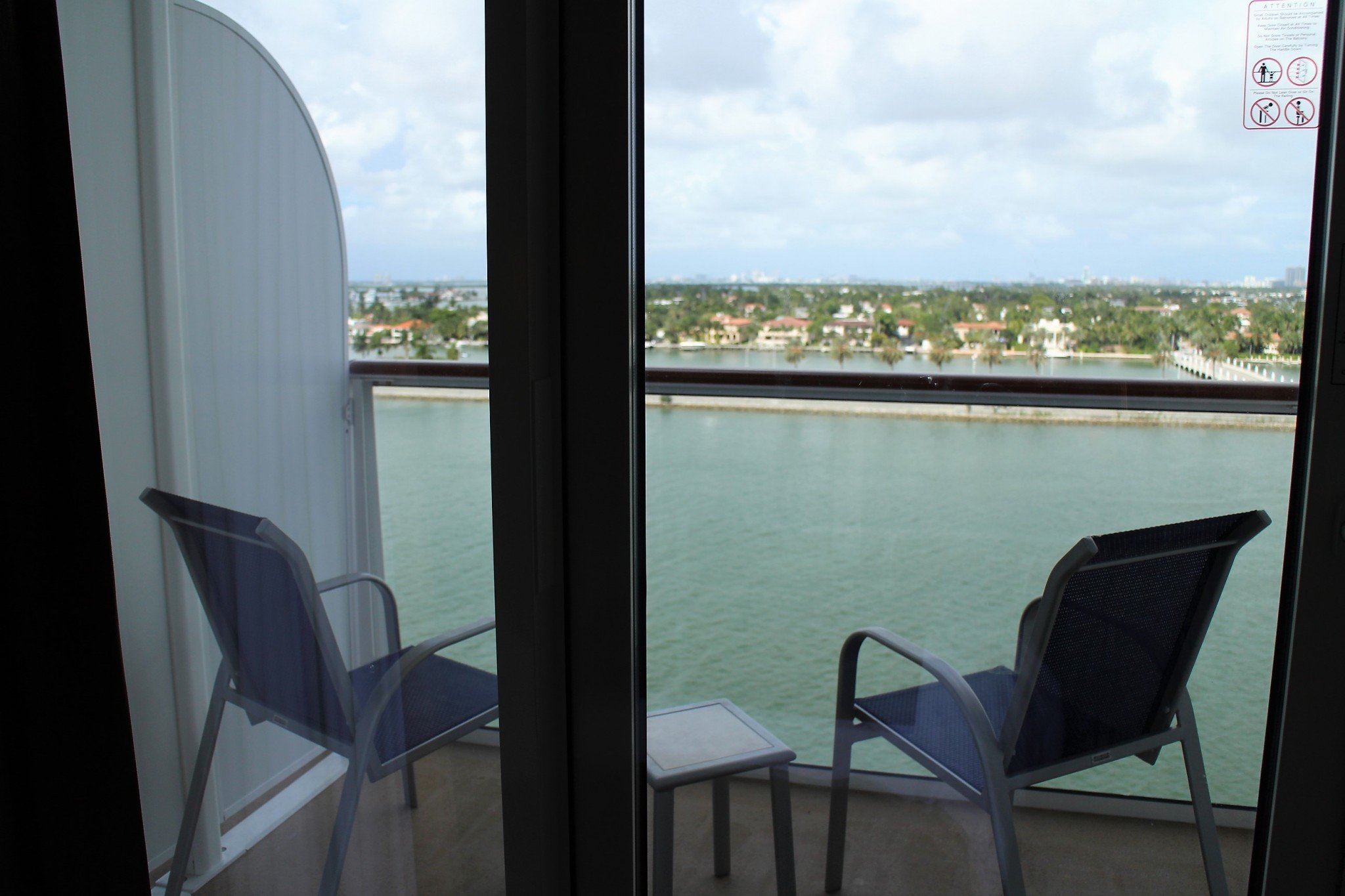 Norwegian Escape Mini-Suite balcony size