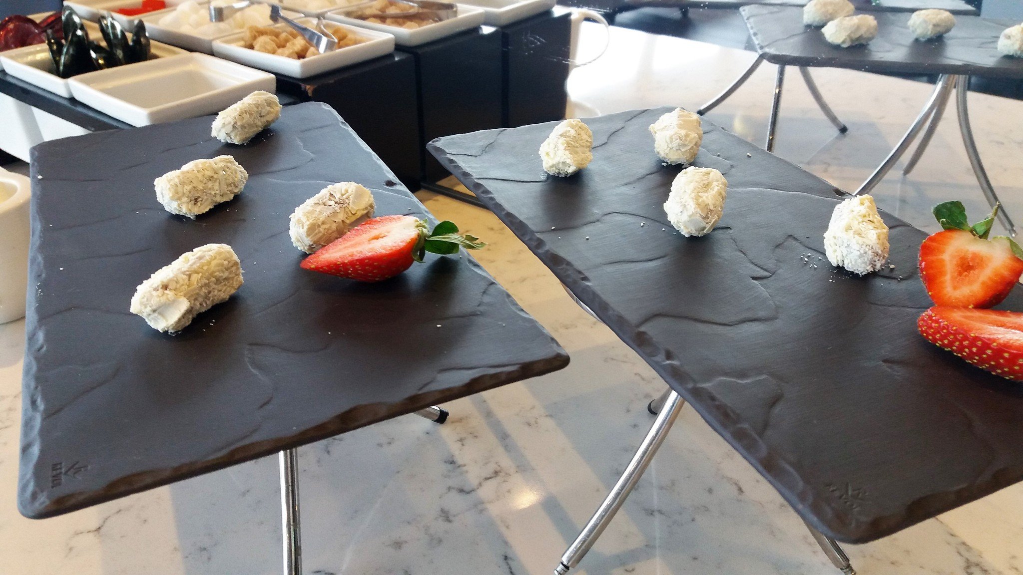 Radisson Blu Manchester Airport Business Lounge snacks