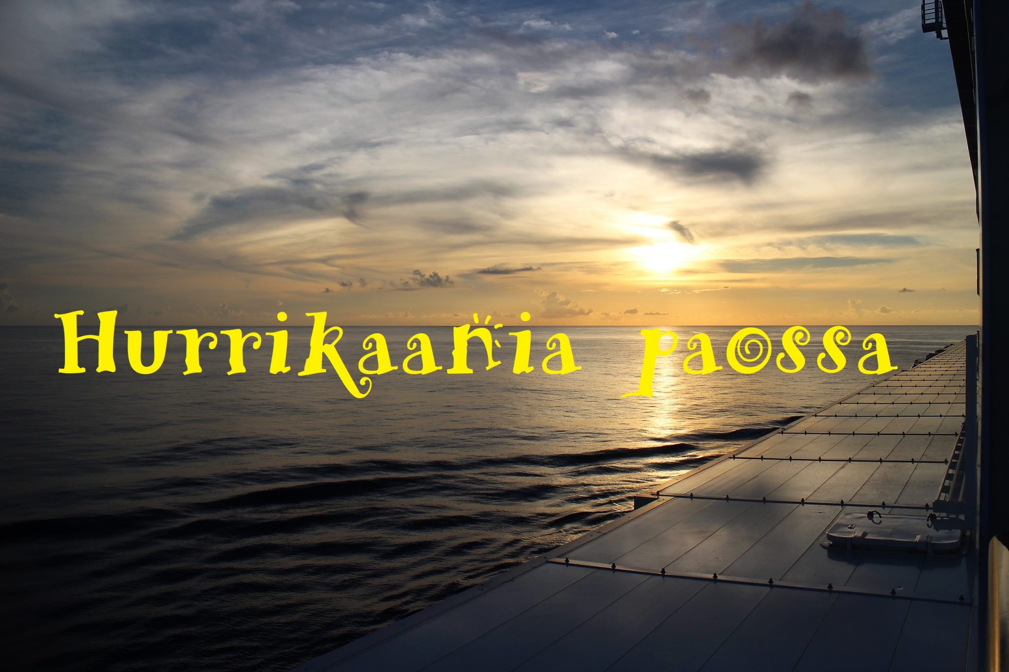 Karibian risteily: Kun hurrikaani laivareitillemme iski