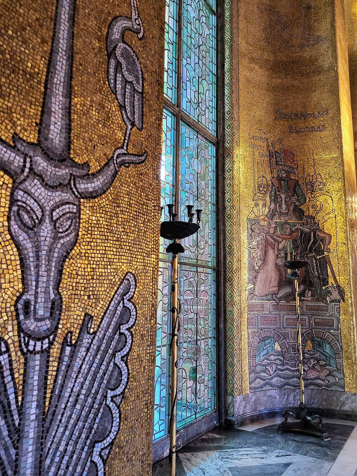 Tukholma kaupungintalo kultainen sali