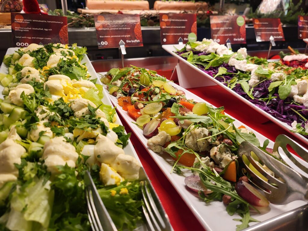 Viking Line joulubuffet kasvisruoka