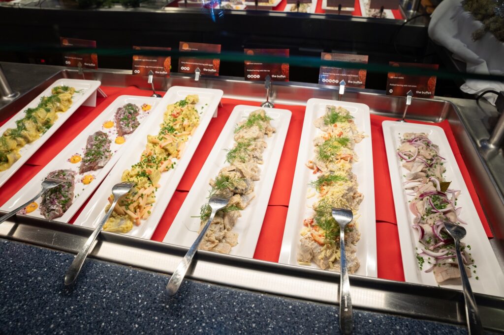 Viking Line joulubuffet kalapöytä