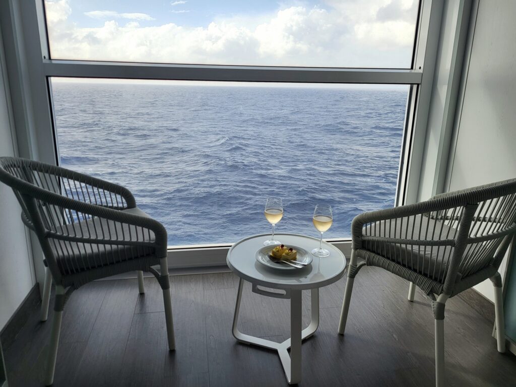 Celebrity Edge Infinite Veranda parveke kokemuksia