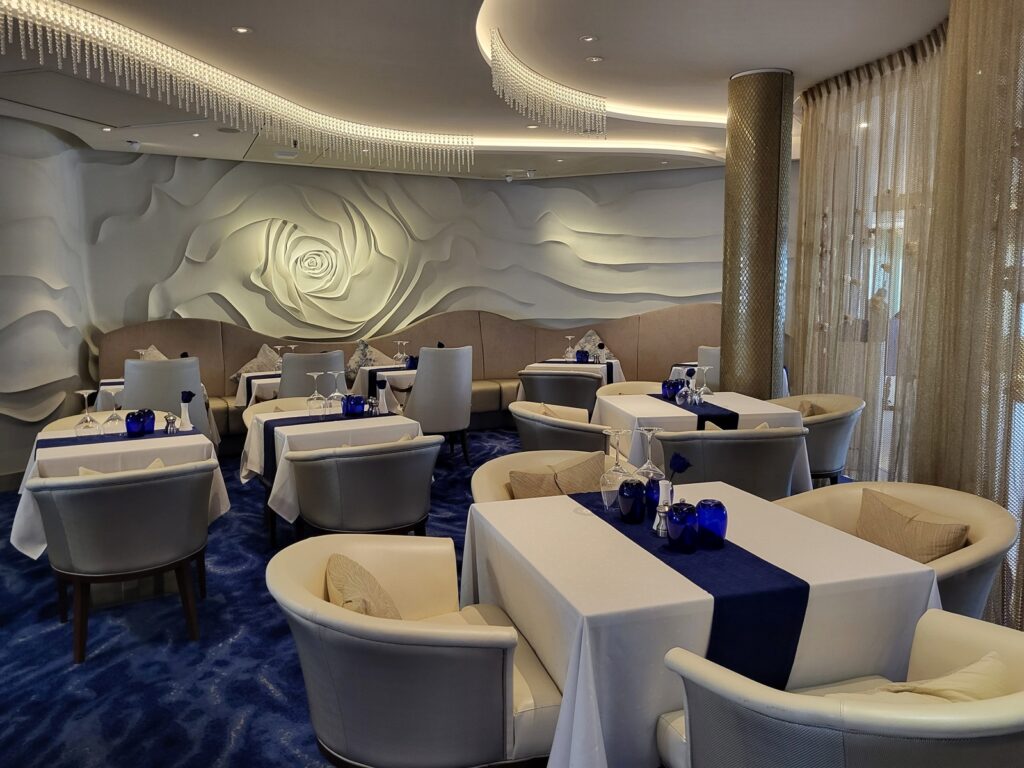 Blu restaurant Celebrity Edge