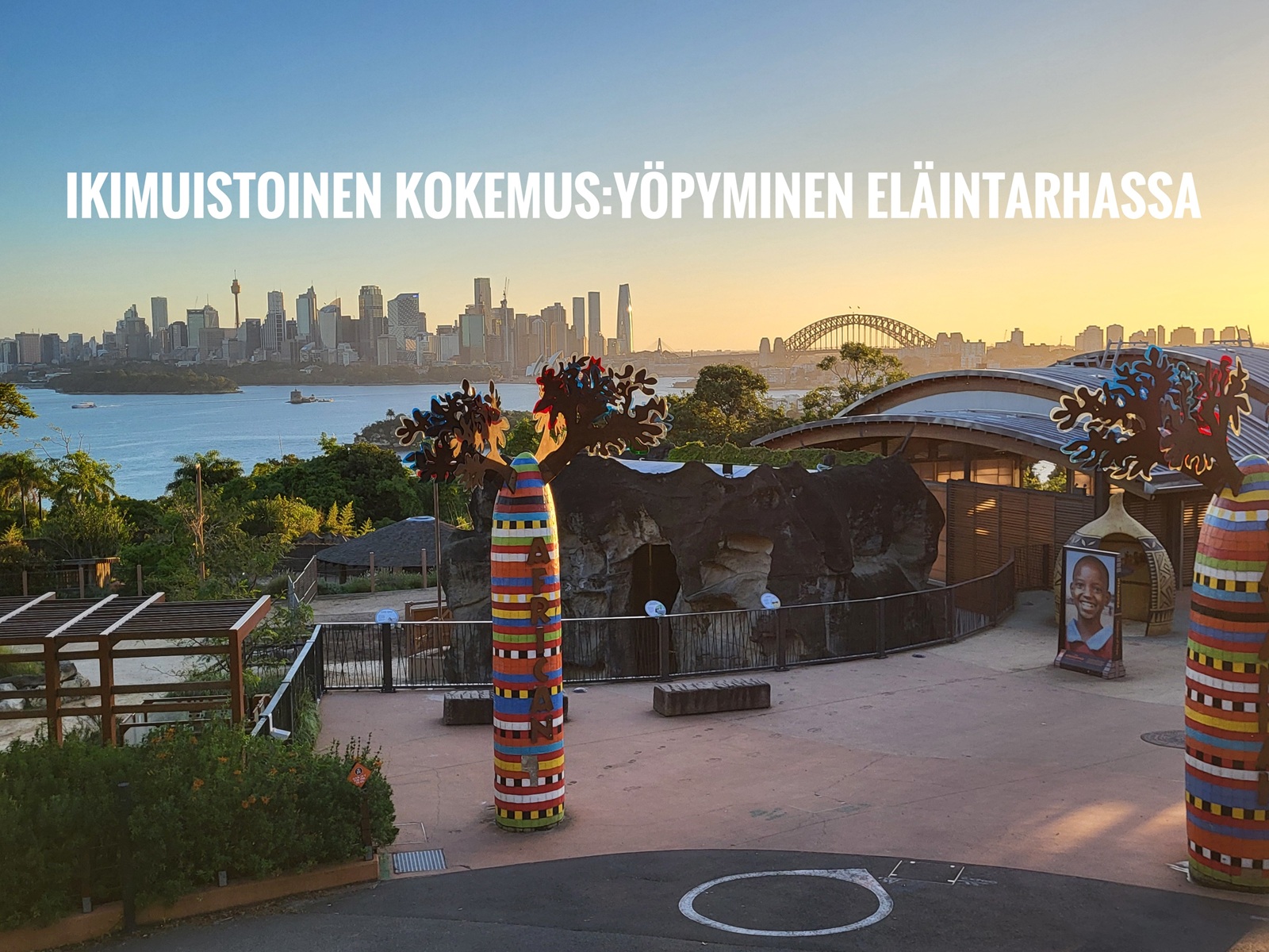 Ikimuistoinen kokemus: yöpyminen Sydneyn eläintarhassa